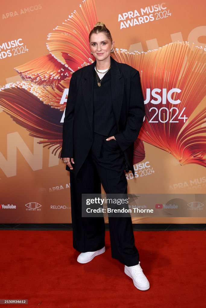 Klp Boxy KLP attends the 2024 APRA Music Awards at ICC Sydney on May 01, 2024 ...