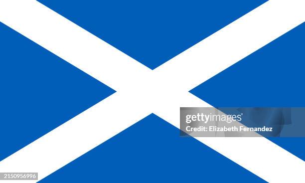 flag of scotland - scottish flag stock pictures, royalty-free photos & images