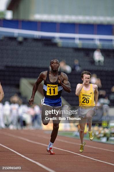 Ron Roddan Jamaican born British athlete Linford Christie of Thames Valley... News ...