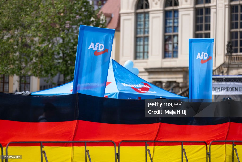 AfD Celebrates May Day In Dresden