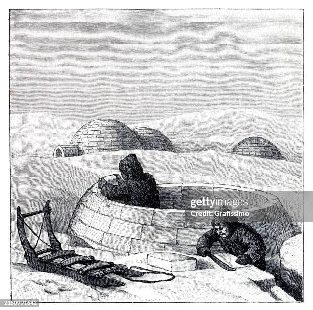 Inuit Scene 104 Inuit Art High Res Illustrations - Getty Images