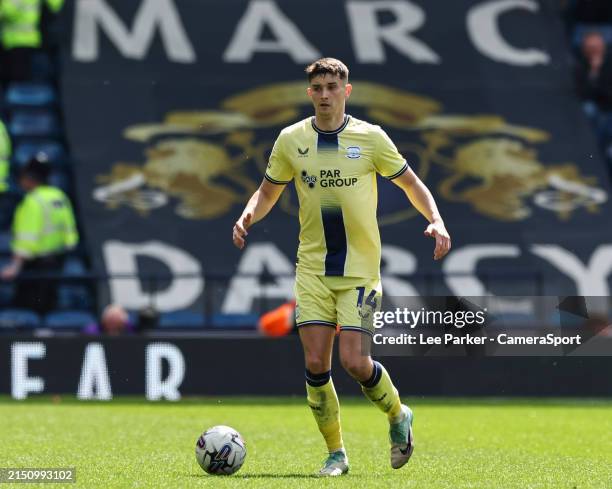 Preston North End's Jordan Storey during the Sky Bet Championship match between West Bromwich Albion and Preston North End at The Hawthorns on May 4,...