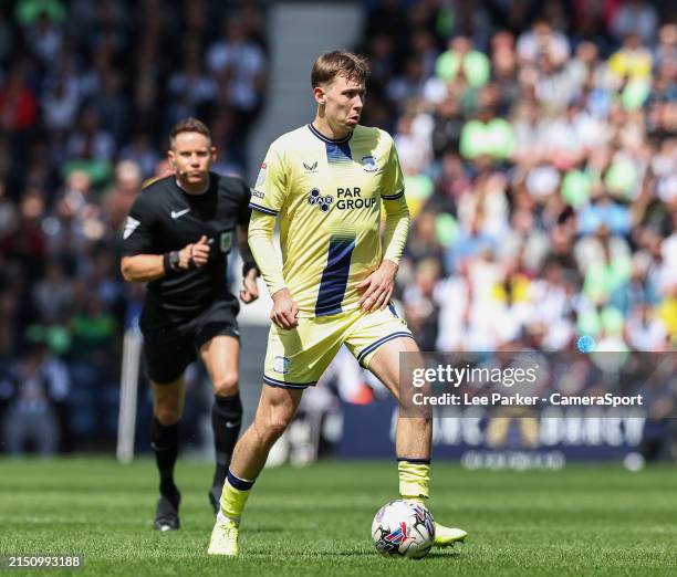 Preston North End's Mads Frokjaer-Jensen during the Sky Bet Championship match between West Bromwich Albion and Preston North End at The Hawthorns on...