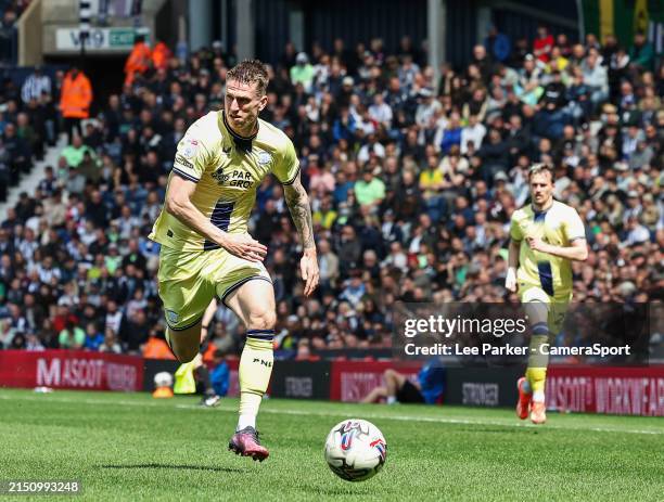 Preston North End's Emil Riis Jakobsen during the Sky Bet Championship match between West Bromwich Albion and Preston North End at The Hawthorns on...
