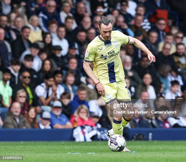 Preston North End's Will Keane during the Sky Bet Championship match between West Bromwich Albion and Preston North End at The Hawthorns on May 4,...
