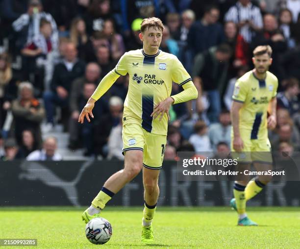 Preston North End's Mads Frokjaer-Jensen during the Sky Bet Championship match between West Bromwich Albion and Preston North End at The Hawthorns on...
