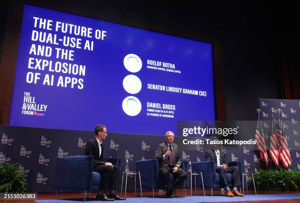 Daniel Gross, Former Head of AI at Apple and Co-Founder of Andromeda, Senator, Lindsey Graham and Roelof Botha, Managing Partner, Sequoia Capital...
