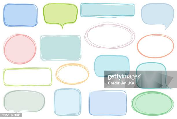 illustrations, cliparts, dessins animés et icônes de ensemble de zones de texte - empty text box