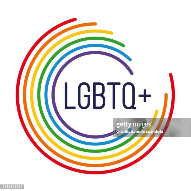 Lgbtq Pride Design Logo In Rainbow Colors High-Res Vector Graphic ...