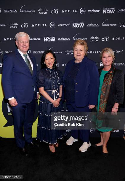 The Right Honourable Stephen J. Harper, Elizabeth Yee, Erna Solberg and Jennifer E. Jones attend Global Citizen NOW 2024 at Spring Studios on May 02,...