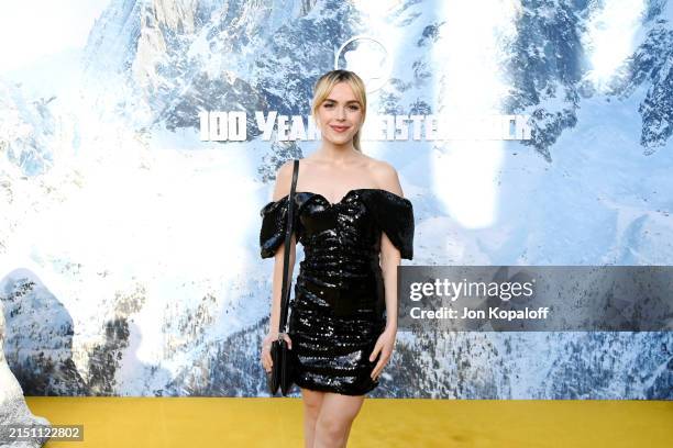 Kiernan Shipka attends as Montblanc Celebrates 100 years Of Meisterstück, Written and Directed by Wes Anderson at The Paramour Estate on May 01, 2024...
