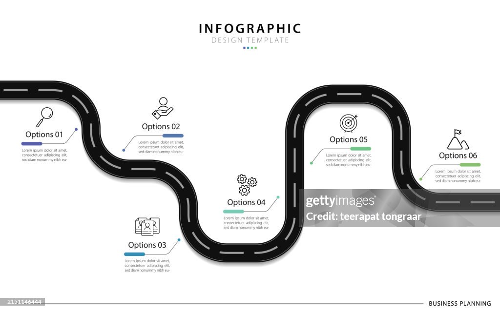 Business Rpoad Map Business Road Map Infographic Template High-Res Vector Graphic - Getty ...
