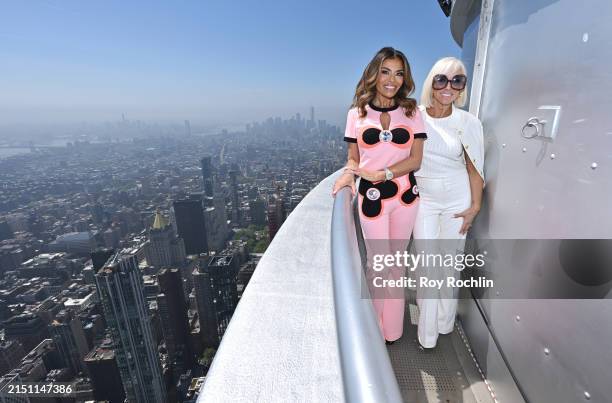 Dolores Catania and Margaret Josephs of The Real Housewives of New Jersey visit the ESB at The Empire State Building on May 02, 2024 in New York City.