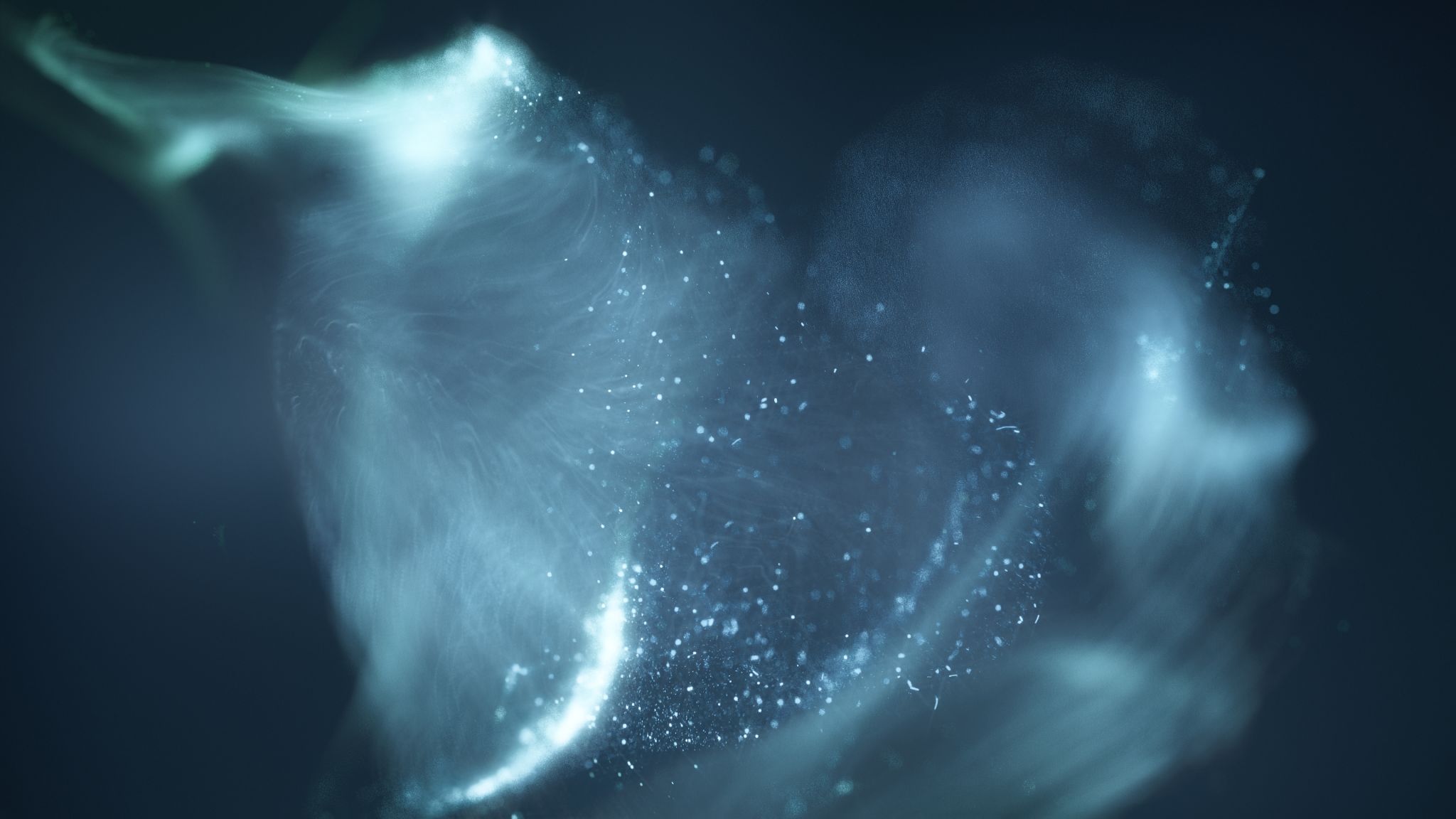 Elegant Blue Green Abstract Particle Flow Decorative Background Elegant Blue Green Abstract Particle Flow Decorative Background