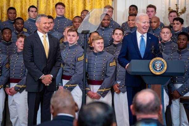 DC: President Biden Presents The Commander-in-Chief's Trophy To The United States Military Academy Army Black Knights