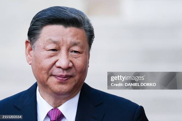 Xi Jinping, General Secretary of the Chinese Communist Party arrives for dinner at the Elysee Palace in Paris, France on 6th May, 2024.