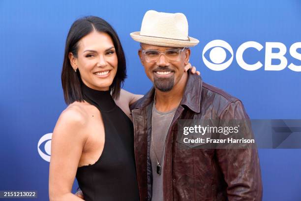 Jesiree Dizon, Shemar Moore attends the CBS Fall Schedule Celebration at Paramount Studios on May 02, 2024 in Los Angeles, California.
