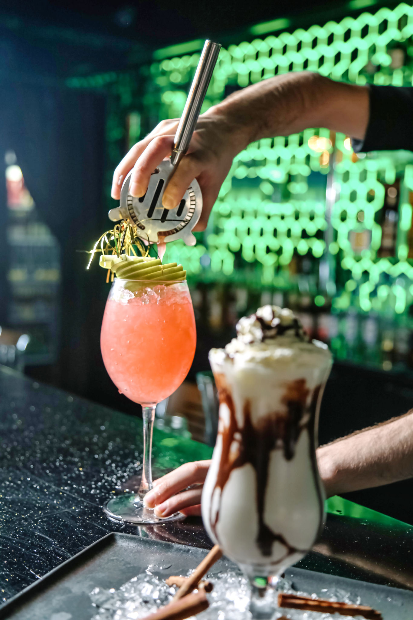 interviewing bartender