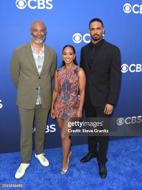 Damon Wayans,Tetona Jackson and Damon Wayans Jr. Arrives at the Fall Schedule Celebration at Paramount Studios on May 02, 2024 in Los Angeles,...