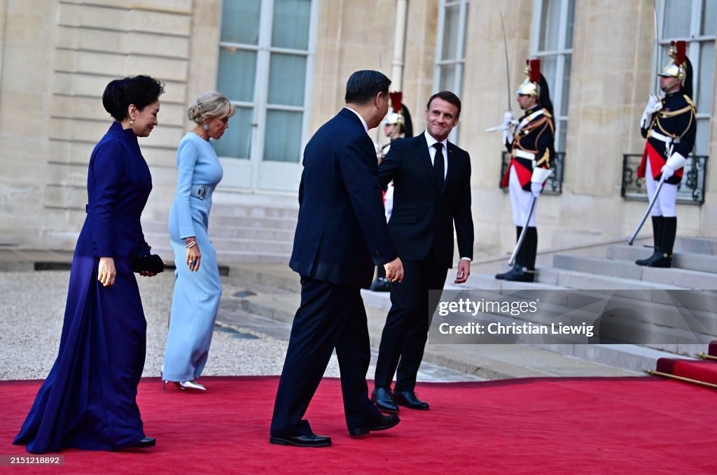 President Macron Welcomes President Xi Jinping Of China