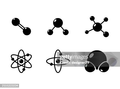 Molecule Icons Set Vector Design. Molecule Icons Set Vector Design.