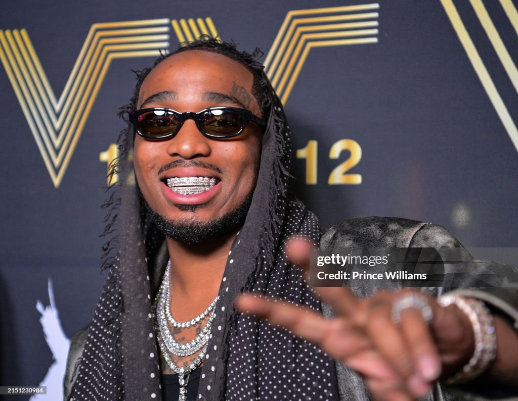 Qyavo Rapper Rapper Quavo attends V12 Restaurant & Sports Bar Grand Opening... News ...