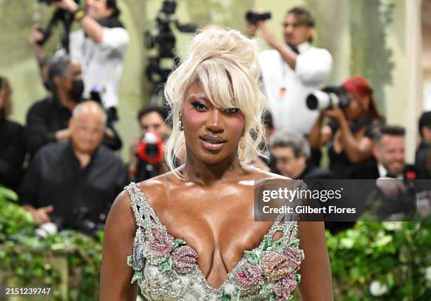 Aya Nakamura at the 2024 Met Gala: "Sleeping Beauties: Reawakening Fashion" held at The Metropolitan Museum of Art on May 6, 2024 in New York City.