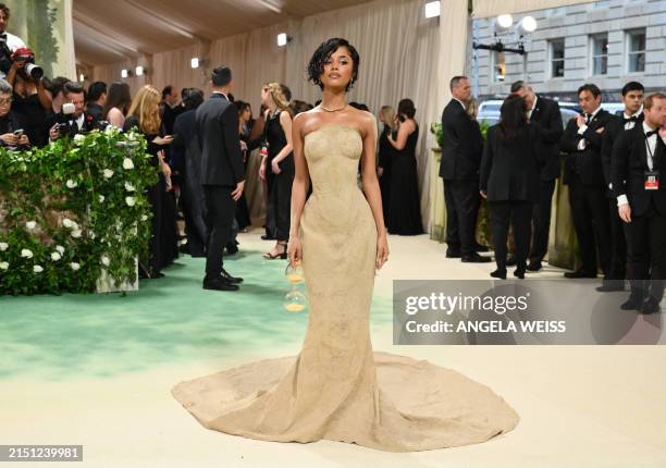 South African singer and songwriter Tyla arrives for the 2024 Met Gala at the Metropolitan Museum of Art on May 6 in New York. The Gala raises money...