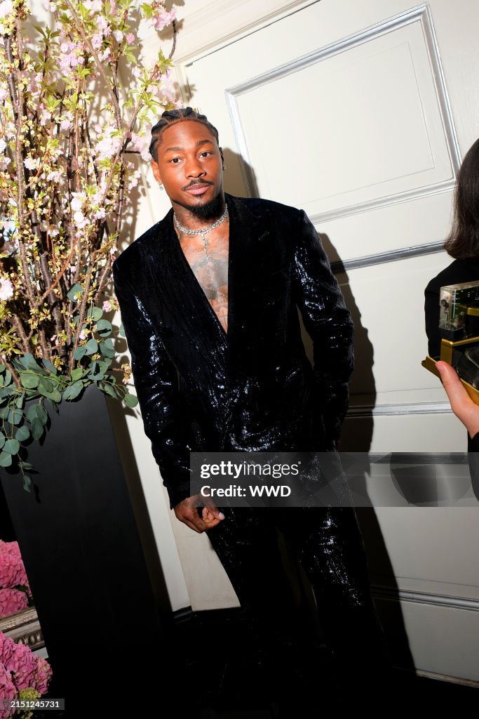 Stefon Diggs at The Carlyle Hotel before the 2024 Met Gala "Sleeping Stefon Diggs at The Carlyle Hotel before the 2024 Met Gala "Sleeping