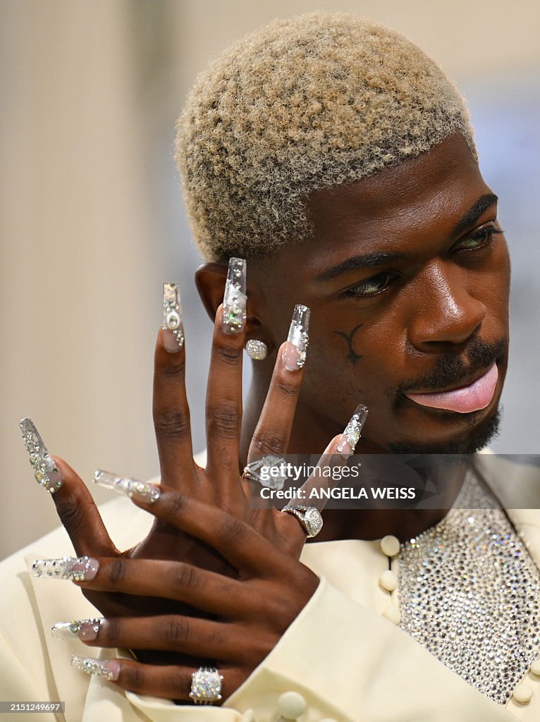 Msm Rapper US rapper Lil Nas X arrives for the 2024 Met Gala at the Metropolitan ...