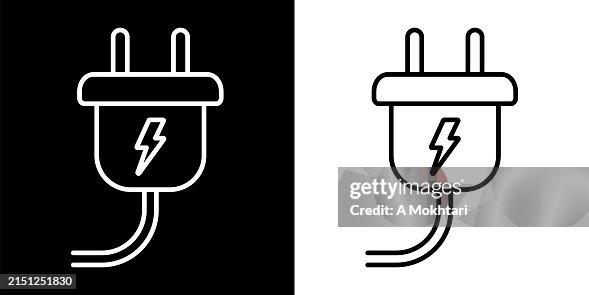 Wall socket icon. Wall socket icon.
