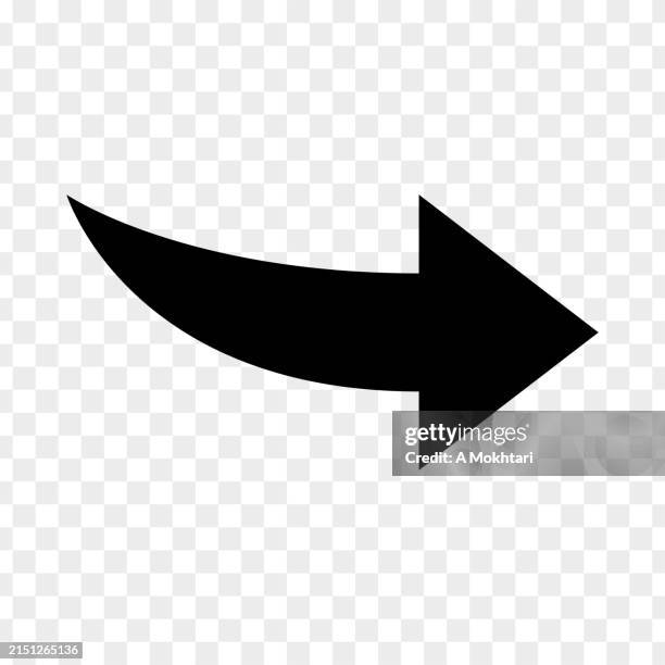 arrow icon on a transparent background. - pfeil icon stock-grafiken, -clipart, -cartoons und -symbole