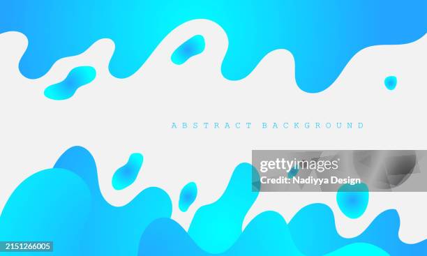 trendy abstract design template with gradient color liquid wave shapes. abstract modern design. - wavy hair stock illustrations