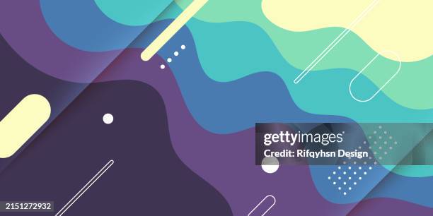 blue liquid wave abstract background - emerging technology stock illustrations