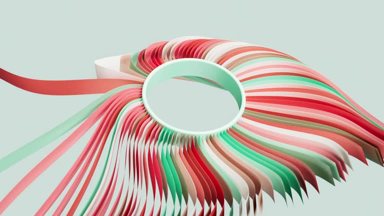 Paper Strip Shape 59 Colourful Shapes Made From Paper Stock Videos, Footage, & 4K Video ...