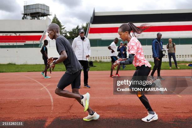 World record holder for the women's 1500m and mile, Faith Kipyegon embarks on a lap with fellow athletes under the guidance of distance-running...