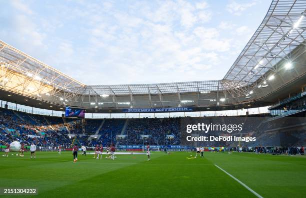 General internal view of the stadium prior to the Bundesliga match between TSG Hoffenheim and RB Leipzig at PreZero-Arena on May 3, 2024 in Sinsheim,...
