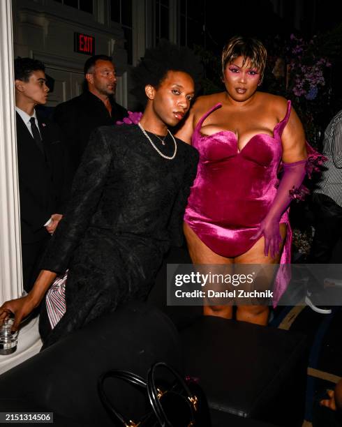 Lizzo and guest at Richie Akiva's 10th Annual "The After" Met Gala After Party held at Casa Cipriani on May 6, 2024 in New York, New York.