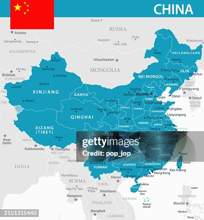 Map of China - Vector illustration Map of China - Vector illustration