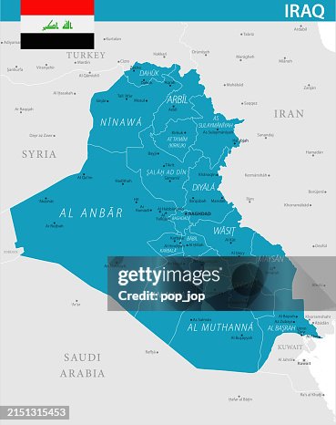 Iraq Map. Copy Map Of Iraq Vector Illustration High-Res Vector Graphic - Getty Images