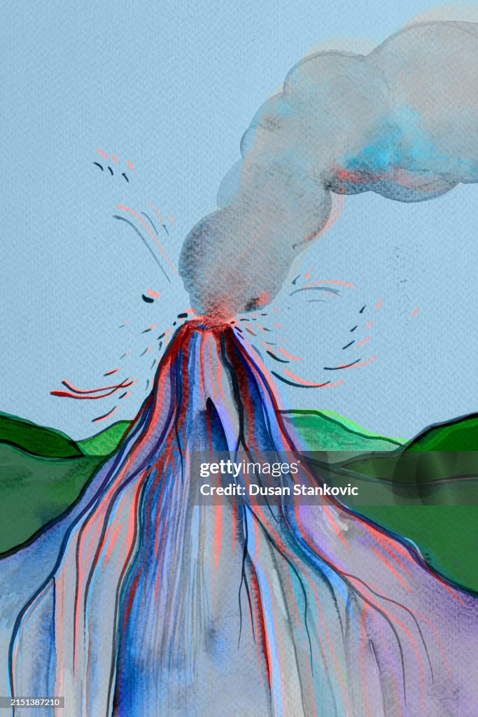 A sudden volcano eruption!