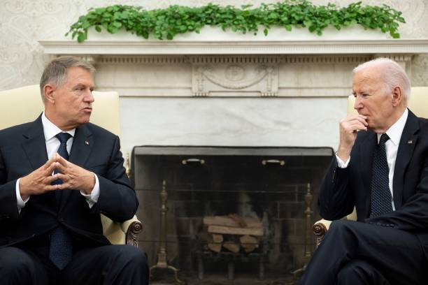 DC: President Biden Meets With Visiting Romanian President Klaus Iohannis In The Oval Office