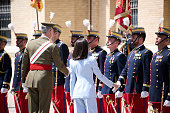 Spanish Royals Attend The 40th Anniversary Of The Flag...