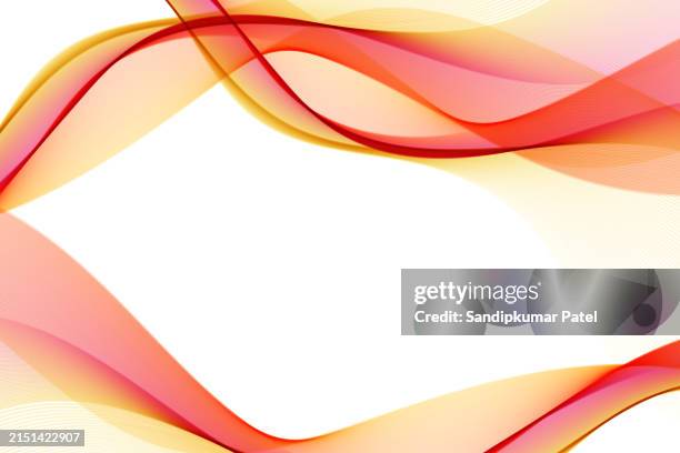 flowing wave pattern on white background. - document header stock illustrations