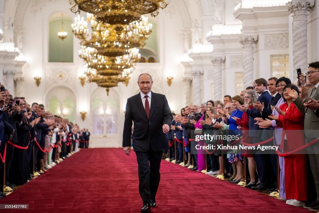 Putin Inorgeration Vladimir Putin attends an inauguration ceremony at the Kremlin in ...
