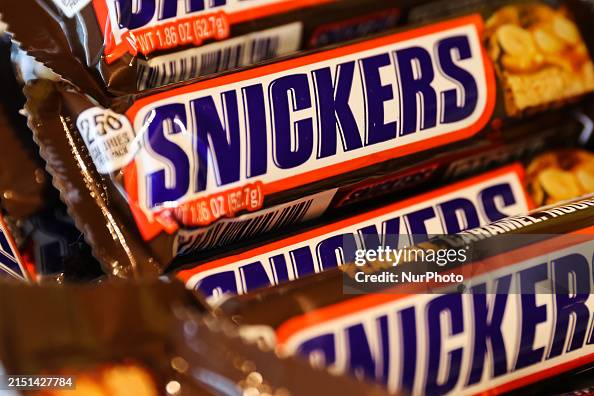 Snickers Packaging Issue Snickers packaging are seen in Miami, United States on May 2, 2024 ...