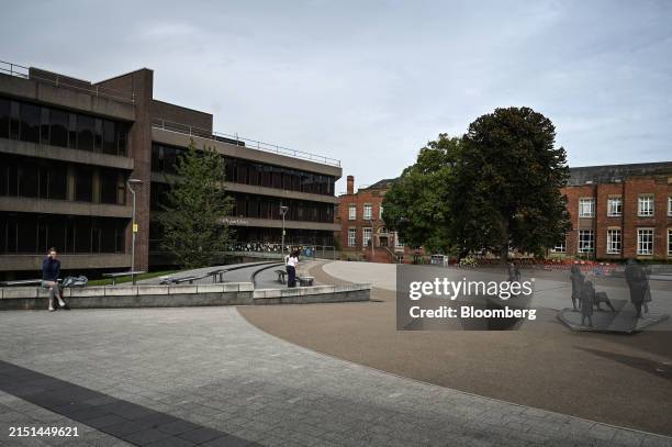 The Bill Bryson Library, left, at the campus of Durham University in Durham, UK, on Thursday, Sept. 7, 2023. If northern startups received as much as...