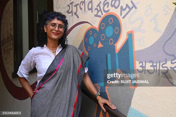 Bollywood filmmaker and jury member Kiran Rao poses for a picture during the press conference announcing the 15th edition of KASHISH Pride Film...