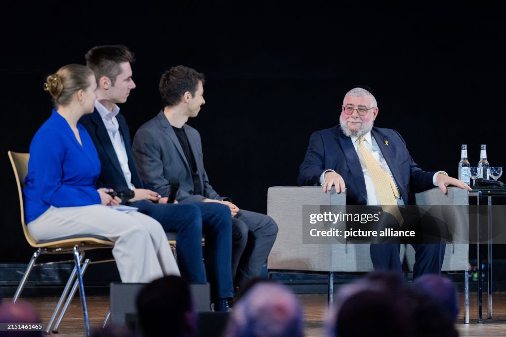 08 May 2024, North Rhine-Westphalia, Aachen: Chief Rabbi Pinchas ...
