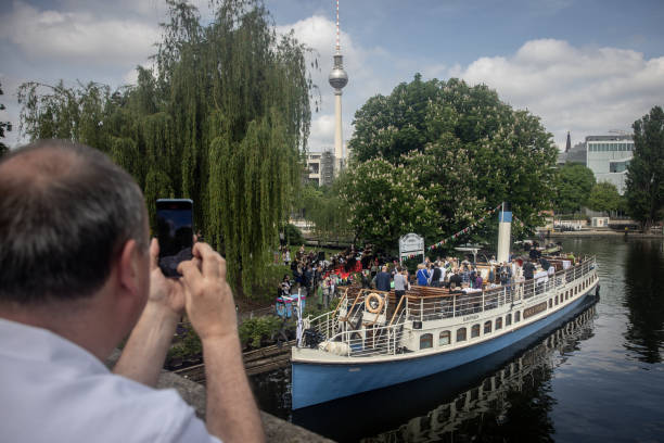 DEU: Berlins Oldest Passenger Ship Makes Maiden Voyage After Restoration